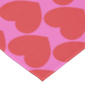 Nappe La Saint-Valentin motif de cœur rose et rouge pour (Angle)