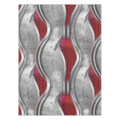 Nappe La texture Gris Rouge 3D en métal gras (Devant)