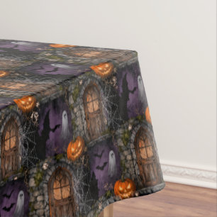Nappe La veille de Halloween dans la cour ensorcelée