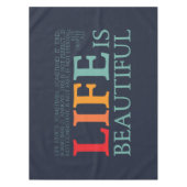 Nappe La vie est belle (Devant)
