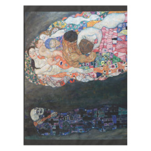 Nappe La vie et la mort, et La Vierge Gustav Klimt Fleec