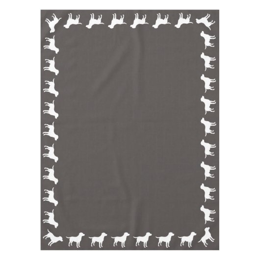 Nappe Labrador Baby shower de chien Laboratoire gris Neu (Devant)