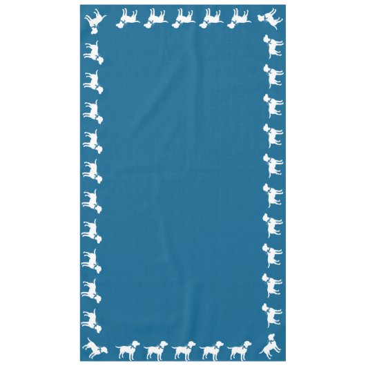 Nappe Labrador Chien Baby shower Blue Boy Lab (Devant)