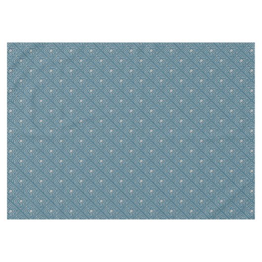 Nappe Labyrinthe bleu espiègle sur toute couleur (Devant (Horizontal))