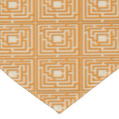 Nappe Labyrinthe orange espiègle sur toute couleur (Angle)