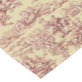 Nappe Lac vintage jaune rouge toile de jouy (Angle)