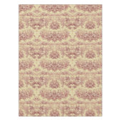 Nappe Lac vintage jaune rouge toile de jouy (Devant)