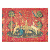 NAPPE LADY AND UNICORN, FLEURS D'IMAGINAIRES, ANIMAUX, F (Devant (Horizontal))