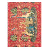 NAPPE LADY AND UNICORN, FLEURS D'IMAGINAIRES, ANIMAUX, F (Devant)