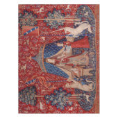 Nappe Lady and Unicorn Medieval Tapestry Desire (Devant)