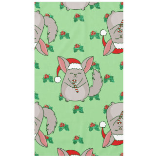 Nappe laidron de Noël Chinchilla père noël houx