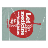 Nappe Laissez la nourriture être par la médecine Hippocr (Devant (Horizontal))