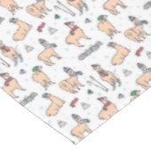 Nappe Lamas dans le motif de ski de casquettes et (Angle)