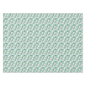 Nappe Lamas mignons sur le motif turquoise (Devant (Horizontal))