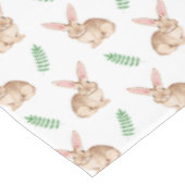 Nappe Lapin à l'aquarelle avec motif de Pâques à feuilla (Angle)