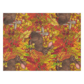 Nappe Lapin d'automne en rouge (Devant (Horizontal))