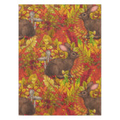 Nappe Lapin d'automne en rouge (Devant)