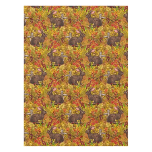 Nappe Lapin d'automne sur ocre (Devant)