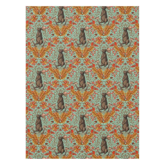 Nappe Lapin d'automne sur vert clair (Devant)