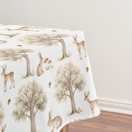 Nappe Lapin de forêt et motif de cerf (In Situ)