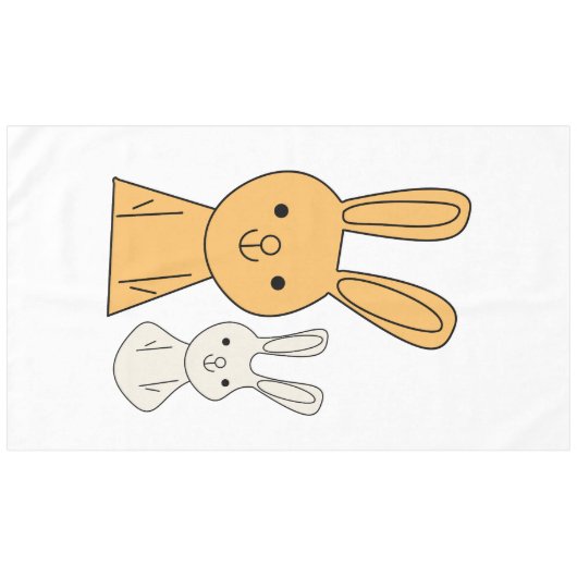 Nappe Lapin de Pâques (Devant (Horizontal))