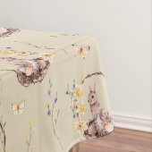 Nappe Lapin De Pâques Dans Un Panier Floral (In Situ)