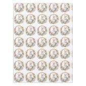 Nappe Lapin de Pâques dans une couronne de fleurs (Devant)