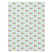 Nappe Lapin de Pâques heureux et œufs (Devant)