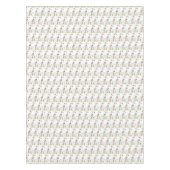 Nappe Lapin de Pâques Lapins Aquarelle Floral (Devant)