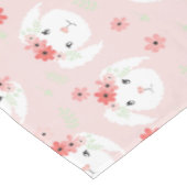 Nappe Lapin Fleur Couronne rose (Angle)