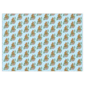 Nappe Lapin Lapin Fleurs Roses (Devant (Horizontal))