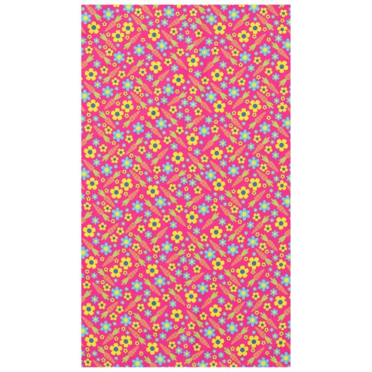 Nappe Lapin Lapin Pâques Printemps fête d'anniversaire (Devant)