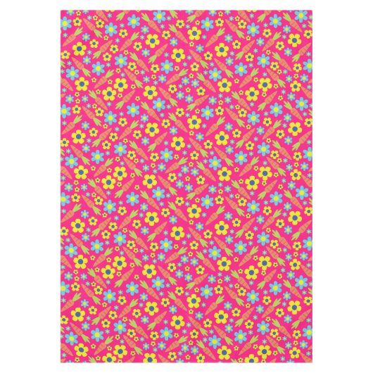 Nappe Lapin Lapin Pâques Printemps fête d'anniversaire (Devant)