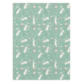 Nappe Lapin Vintage Fleur Prairie Été Vert Pâques (Devant)