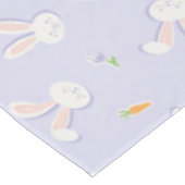 Nappe Lapins de Pâques et carottes Lavande de Printemps (Angle)