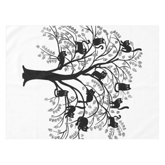 Nappe L'arbre aux chats noirs (Devant (Horizontal))