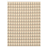 Nappe L'arbre de Noël avec le rouge de décorations (Devant)