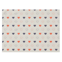 Large - Lovely hearts / orange cream dark