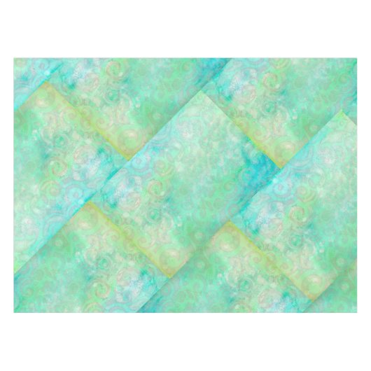 Nappe L'art Abstrait bleu et vert (Devant (Horizontal))