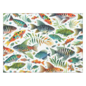 Nappe L'art coloré du poisson sous-marin (Devant (Horizontal))