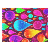 Nappe L'art de Neon Raindrops (Devant (Horizontal))