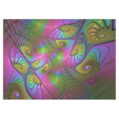 Nappe L'Art Fractal Abstrait, Lumineux Et Coloré (Devant (Horizontal))