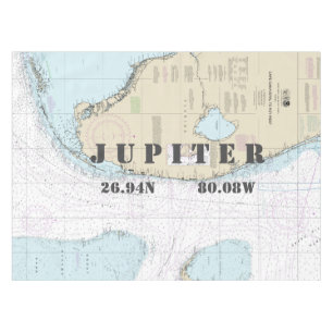 Nappe Latitude de longitude nautique Jupiter FL