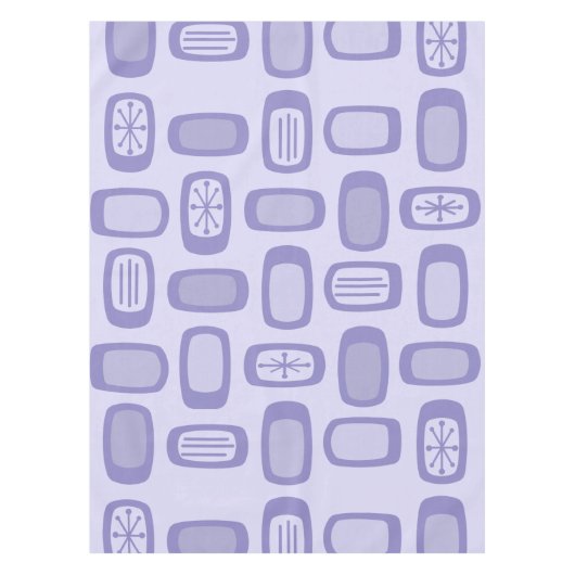 Nappe Lavande de Rectangles arrondies MCM du milieu du s (Devant)