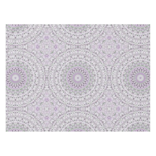 Nappe Lavande et vert Mandala Motif Design (Devant (Horizontal))