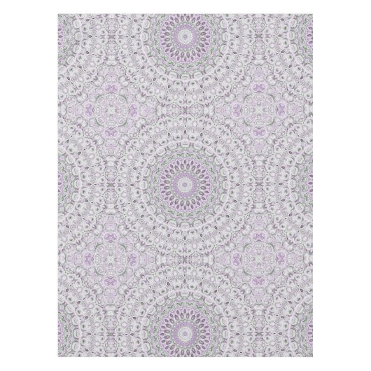 Nappe Lavande et vert Mandala Motif Design (Devant)