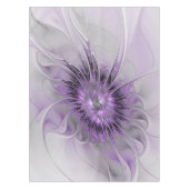 Nappe Lavande Fleur Dream Moderne Abstrait Fractal Art (Devant)