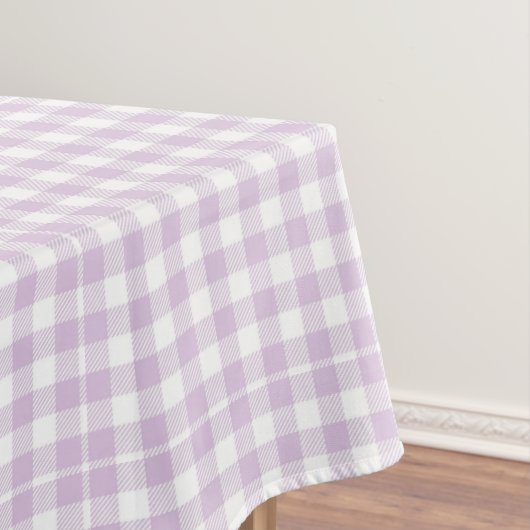 Nappe Lavande Pâle Moderne à Carreaux Gingham Rustique (In Situ)