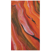 Nappe Lave coulée dans différentes nuances de rouge (Devant)