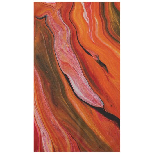 Nappe Lave coulée dans différentes nuances de rouge (Devant)